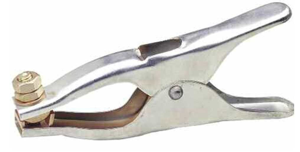 Earth clamp – Anodium steel – copper jaws – 600 Amp.