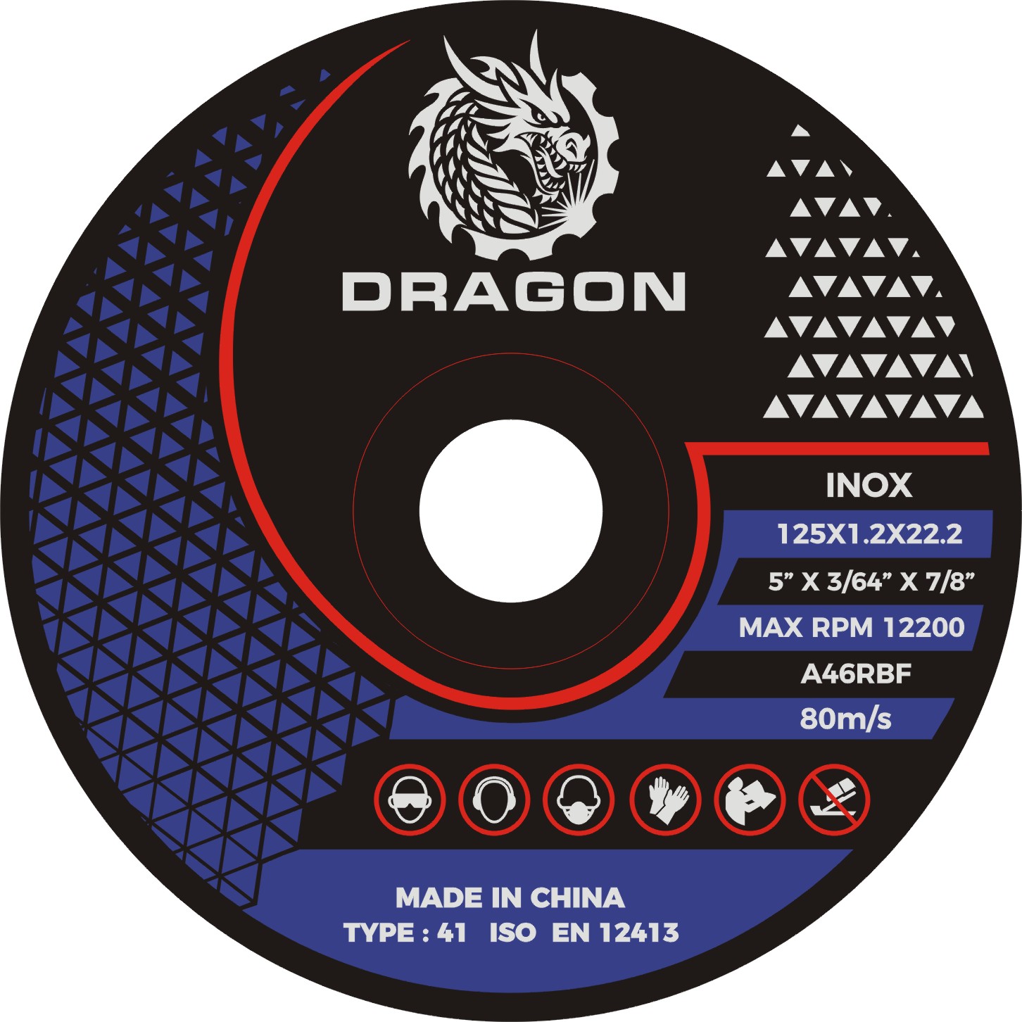 Thin Cutting Disc 5" Inox – 1.2