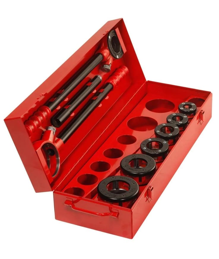 Threading Set 3/8" - 2" And 1.1/2" - 2" - Metal Case - 136280