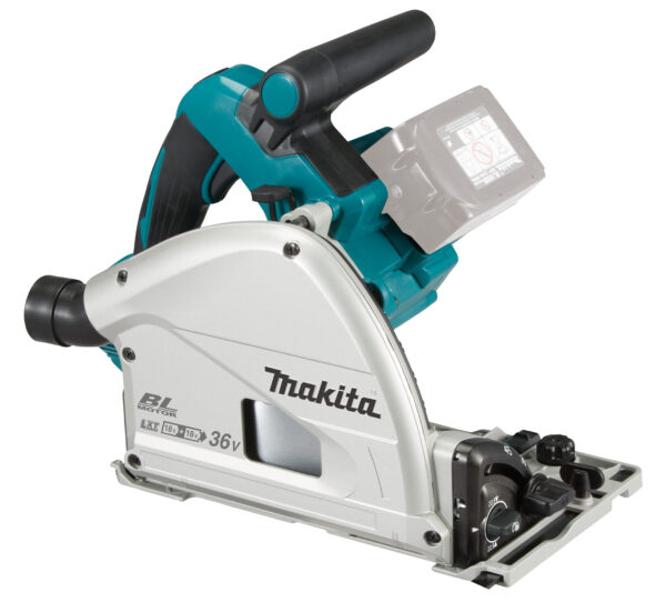Makita DSP600Z 36V (2x18V) Cordless Plunge Circular Saw 165mm (2 Batteries + Charger)