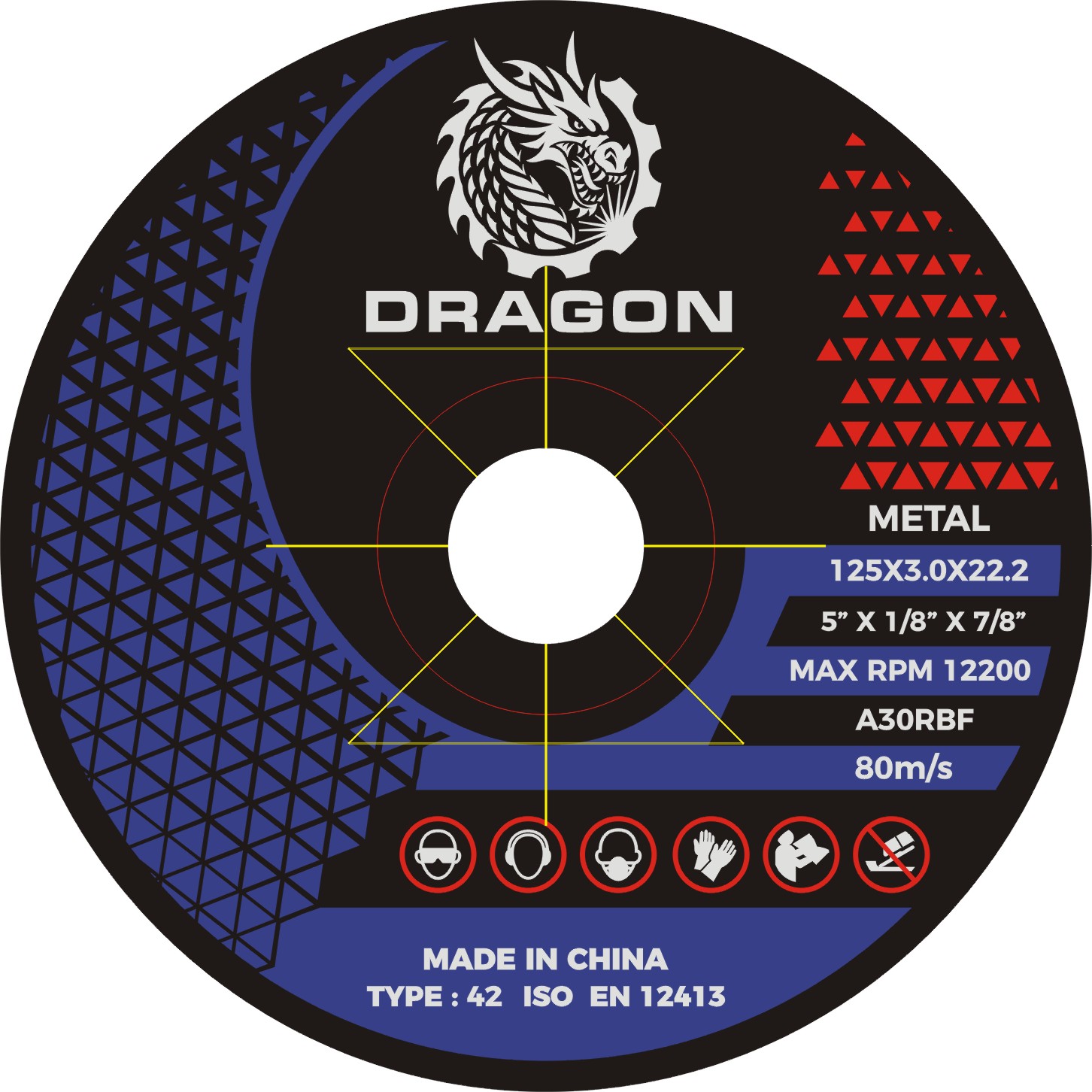 Metal Cutting Disc 5" for steel
