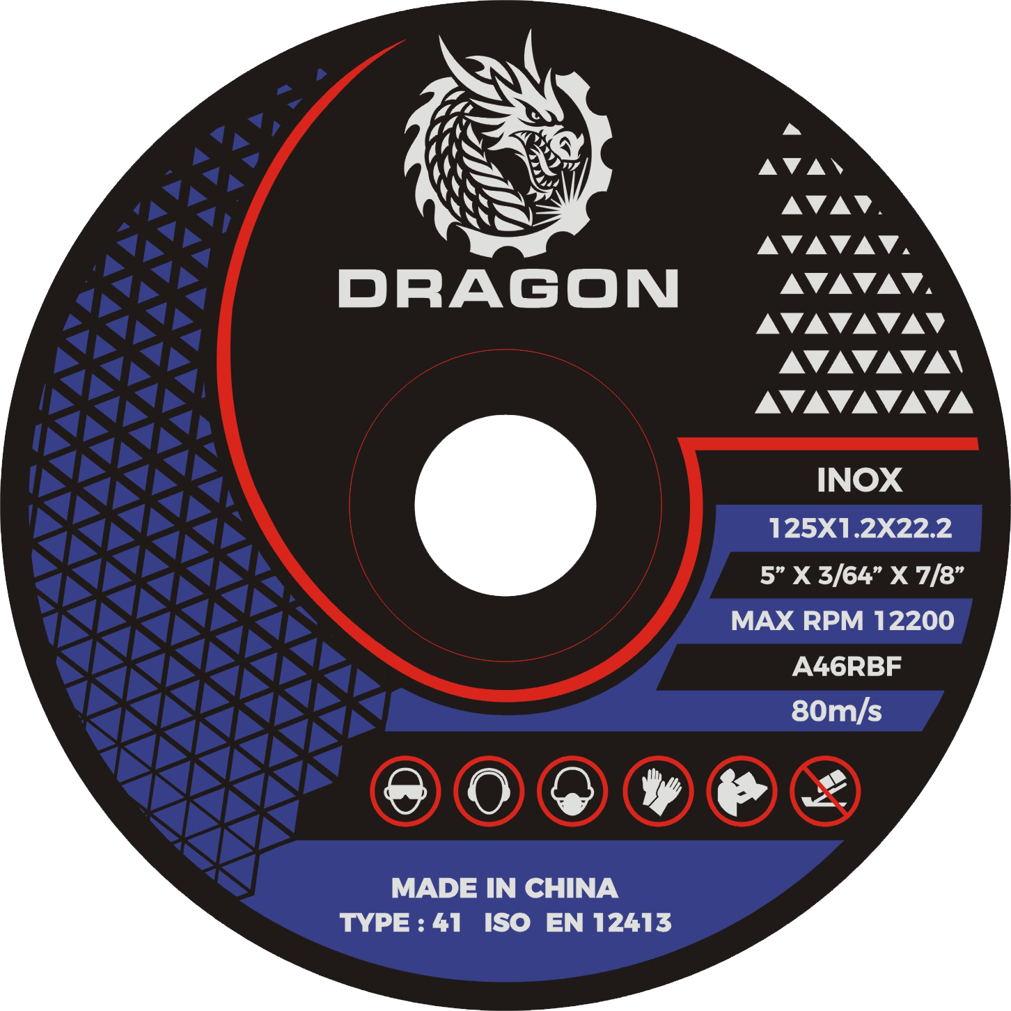 Thin Cutting Disc 5" Inox – 1.2